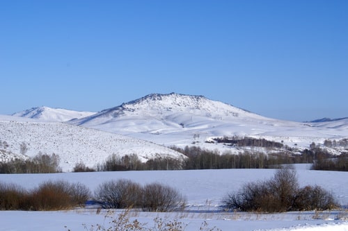 Гора Мохнатая зимой