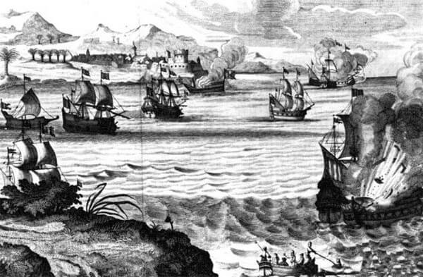 Одна из многочисленных пиратских «операций» в Вест-Индии